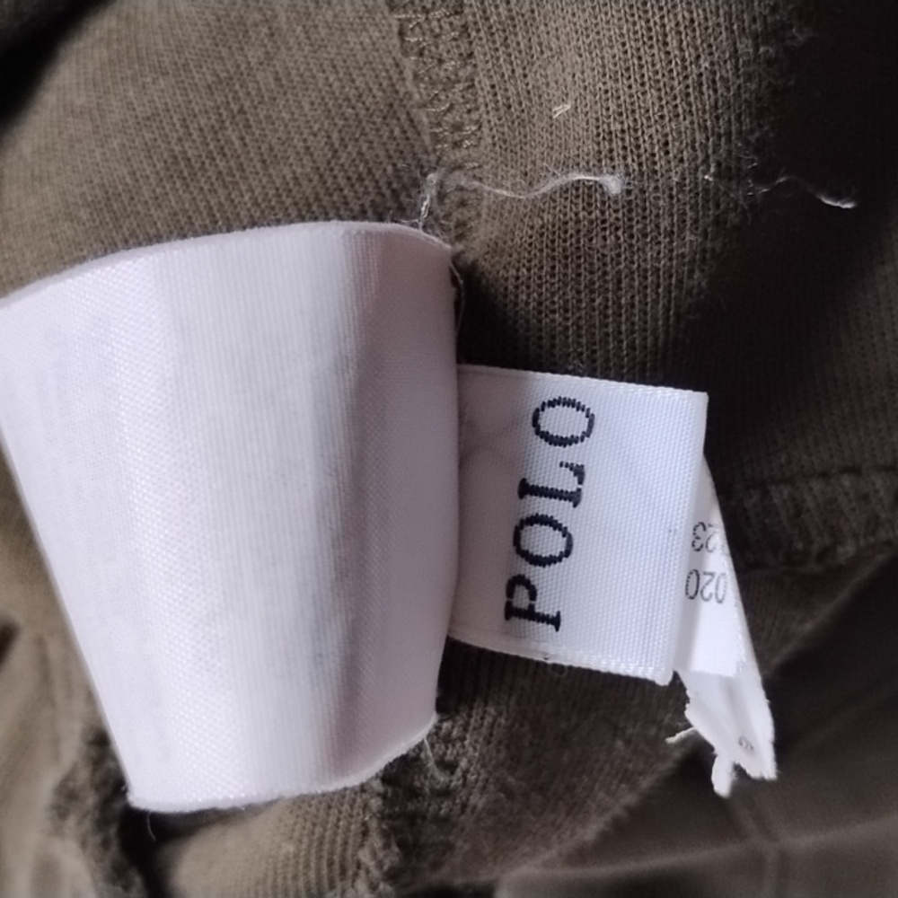 Polo Ralph Lauren Joggers Cargo Sweatpants Youth Boys L Olive Army Green - Picture 7 of 9